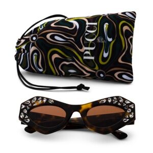 Emilio Pucci Limited Edition Cat Eye Sunglasses New In Box